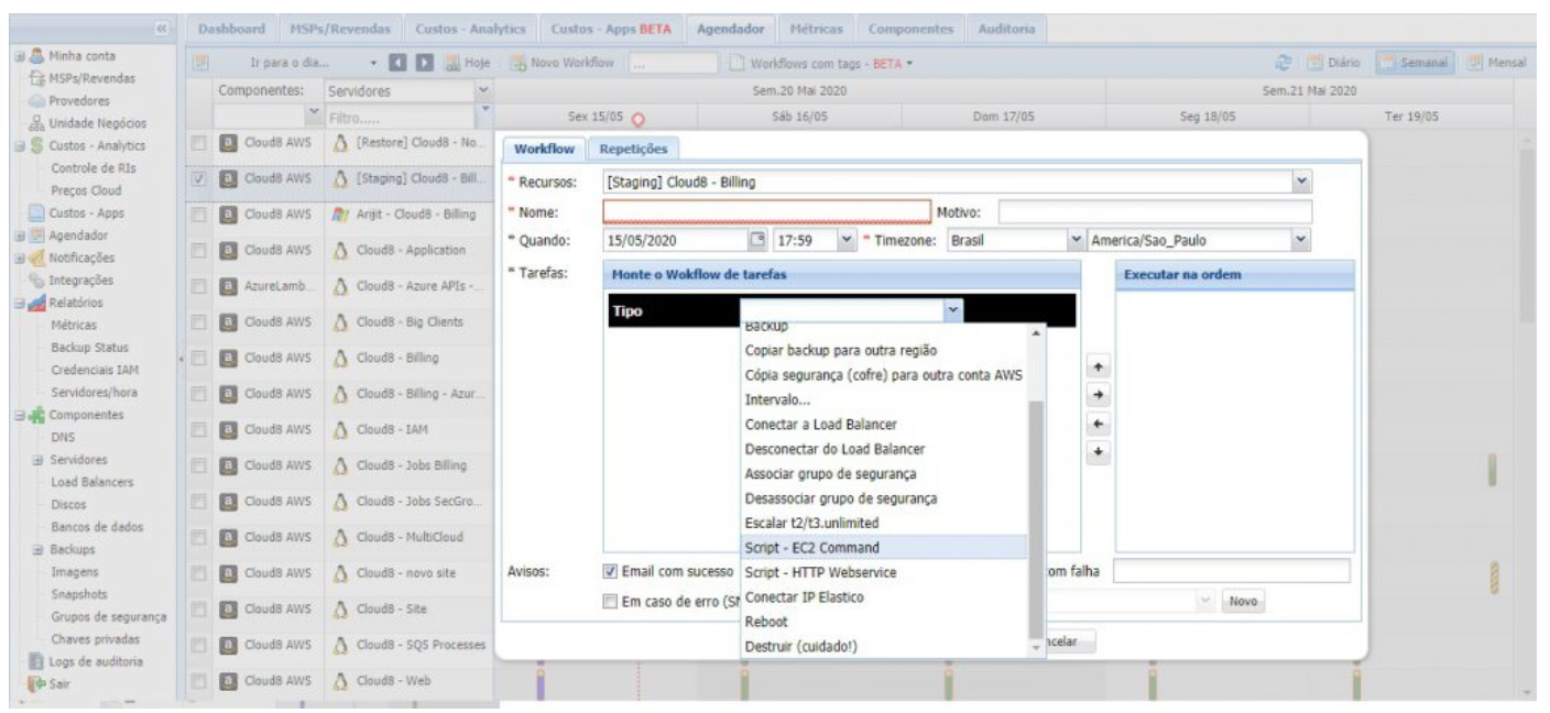 Como configurar a automa o para execu o de scripts na aws ajuda cloud8